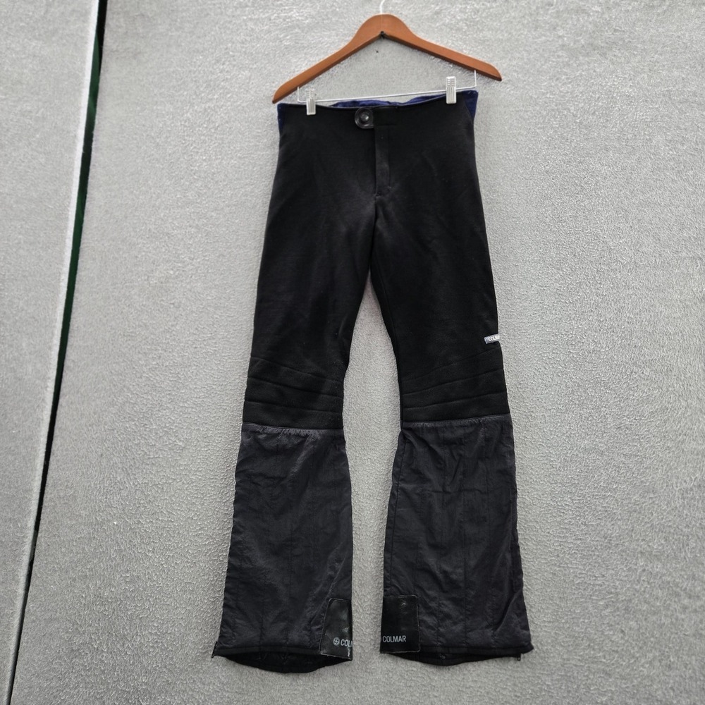 VINTAGE Colmar‎ Men Pants L Black Elastane Wool Ski Trouser